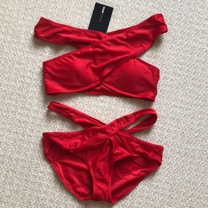 Red Two piece. Brand new!!